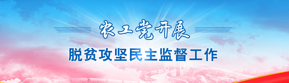 农工党开展脱贫攻坚民主监督工作